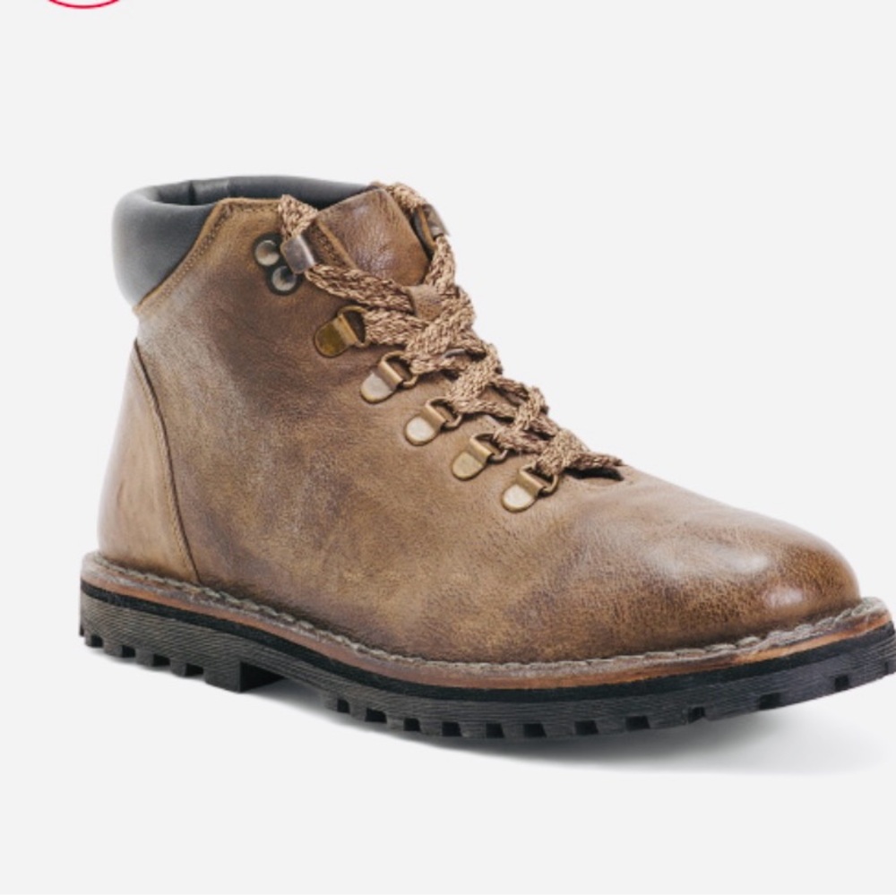 BED|STU Brown Leather Lace-Up Boots